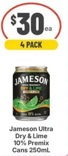 IGA Liquor Jameson Ultra Dry & Lime offer