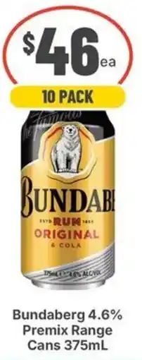 IGA Liquor Bundaberg Original & Cola offer