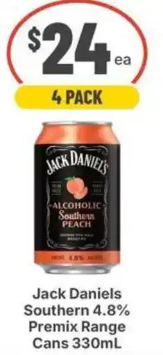 IGA Liquor Jack Daniels Southern Peach offer
