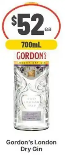 IGA Liquor Gordon's London Dry Gin offer
