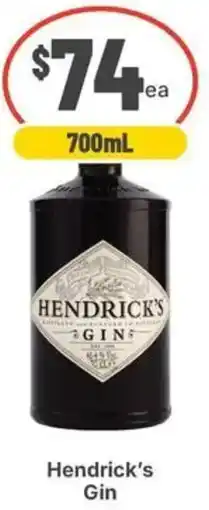 IGA Liquor Hendrick's Gin offer