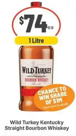 IGA Liquor Wild Turkey Kentucky Straight Bourbon Whiskey offer