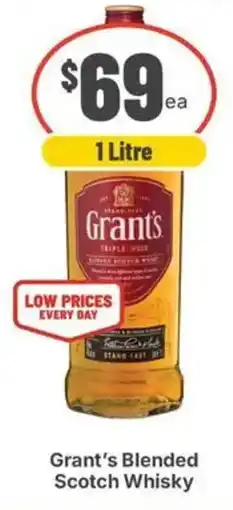 IGA Liquor Grant's Blended Scotch Whisky offer