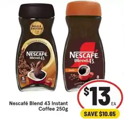 IGA Nescafe Blend 43 Instant Coffee offer
