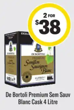 Liquorland De Bortoli Premium Sem Sauv Blanc Cask 4 Litre offer