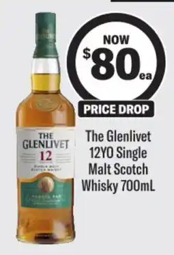 Liquorland The Glenlivet 12YO Single Malt Scotch Whisky offer