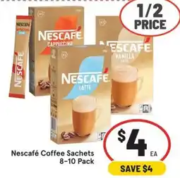 IGA Nescafe Coffee Sachets offer