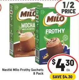 IGA Nestlé Milo Frothy Sachets offer