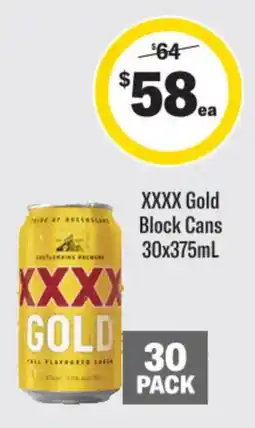 Liquorland XXXX Gold offer
