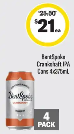 Liquorland BentSpoke Crankshaft IPA offer