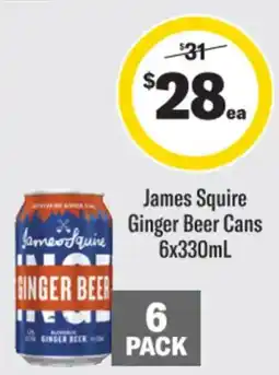 Liquorland James Squire Ginger Beer Cans offer