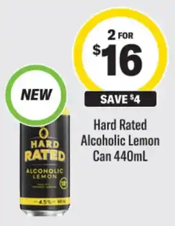 Liquorland Hard Rated Alcoholic Lemon offer