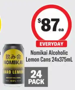 Liquorland Nomikai Alcoholic Lemon Cans offer