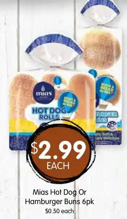 Spudshed Mias Hot Dog Or Hamburger Buns offer
