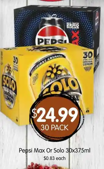Pepsi Max Or Solo