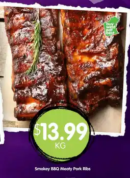 Spudshed Smokey BBQ Meaty Pork Ribs offer