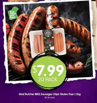 Mad Butcher BBQ Sausages