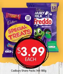 Spudshed Cadbury Share Packs offer