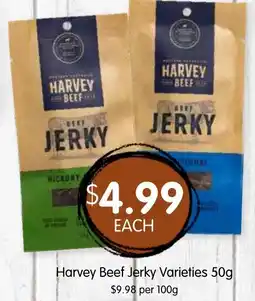 Spudshed Harvey Beef Jerky Varieties offer