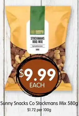 Spudshed Sunny Snacks Co Stockmans Mix offer