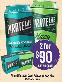 Spudshed Pirate Life South Coast Pale Ale or Hazy XPA offer