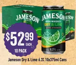Spudshed Jameson Dry & Lime offer