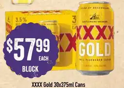 Spudshed XXXX Gold offer