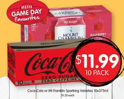 Spudshed Coca-Cola Zero Sugar offer