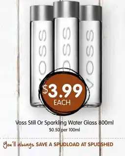 Spudshed Voss Still Or Sparkling Water Glass offer