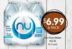 Spudshed Nu-Pure Water offer