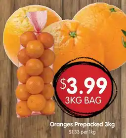 Spudshed Oranges Prepacked offer