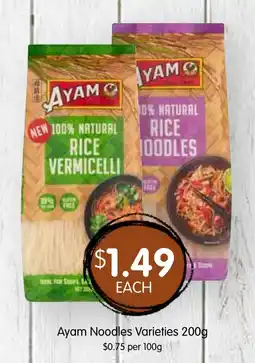 Spudshed Ayam Noodles Varieties offer
