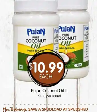 Spudshed Pujan Coconut Oil offer