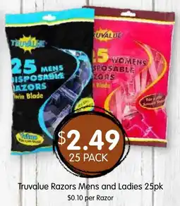 Spudshed Truvalue Razors Mens and Ladies offer