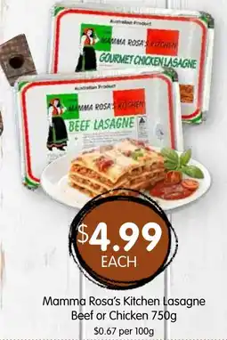 Spudshed Mamma Rosa's Kitchen Lasagne offer