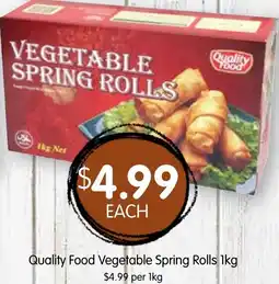 Spudshed Quality Food Vegetable Spring Rolls offer