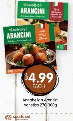 Spudshed Annabella's Arancini Varieties offer