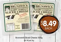 Spudshed Brunswick Sliced Cheese offer