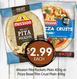 Spudshed Mission Pita Pockets Plain offer