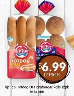 Spudshed Tip Top Hotdog Or Hamburger Rolls offer