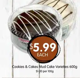 Spudshed Cookies & Cakes Mud Cake Varieties offer