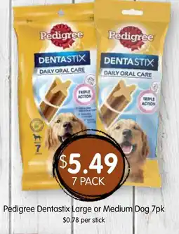 Spudshed Pedigree Dentastix Daily Oral Care offer