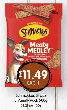 Spudshed Schmackos Strapz 3 Variety Pack offer