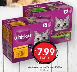 Spudshed Whiskas Favourites Varieties offer