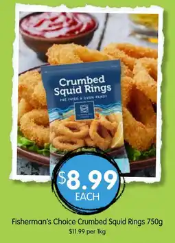 Spudshed Fisherman's Choice Crumbed Squid Rings offer