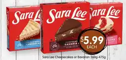 Spudshed Sara Lee Cheesecakes or Bavarian offer