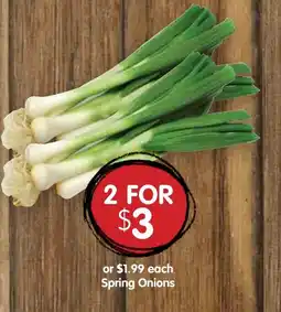 Spudshed Spring Onions offer