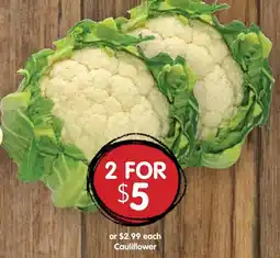 Spudshed Cauliflower offer