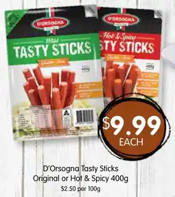 Spudshed D'Orsogna Tasty Sticks offer