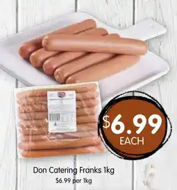 Spudshed Don Catering Franks offer